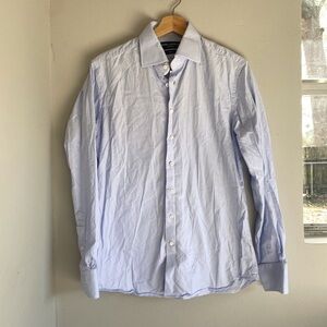 Spier & Mackay  Slim Button Down Dress Shirt 34 Light Blue